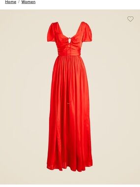 J. Crew Flutter Sleeve Maxi Dress in Georgette